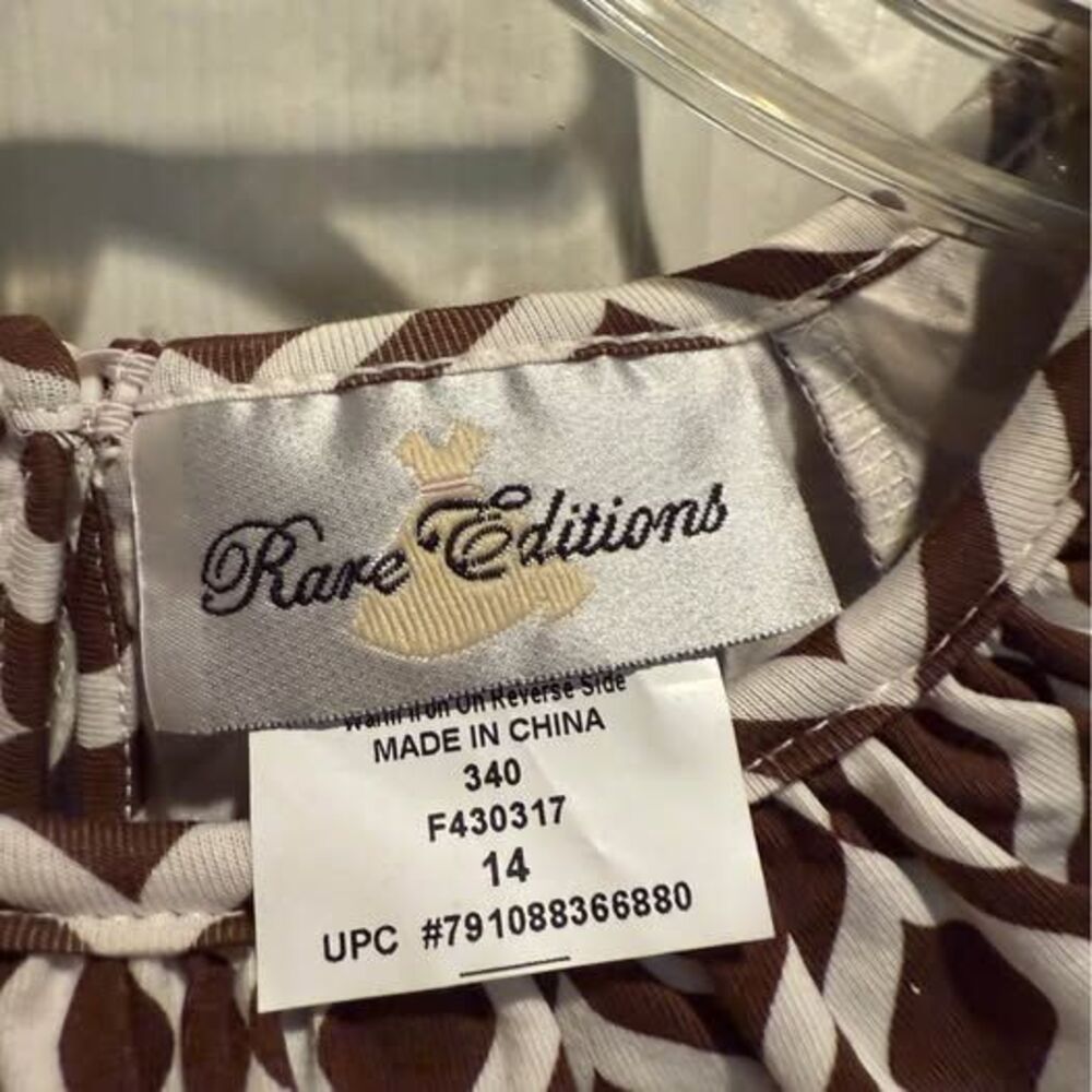NWT Girls Rare Edition Thanksgiving Dress Size 14 - Picture 2 of 2
